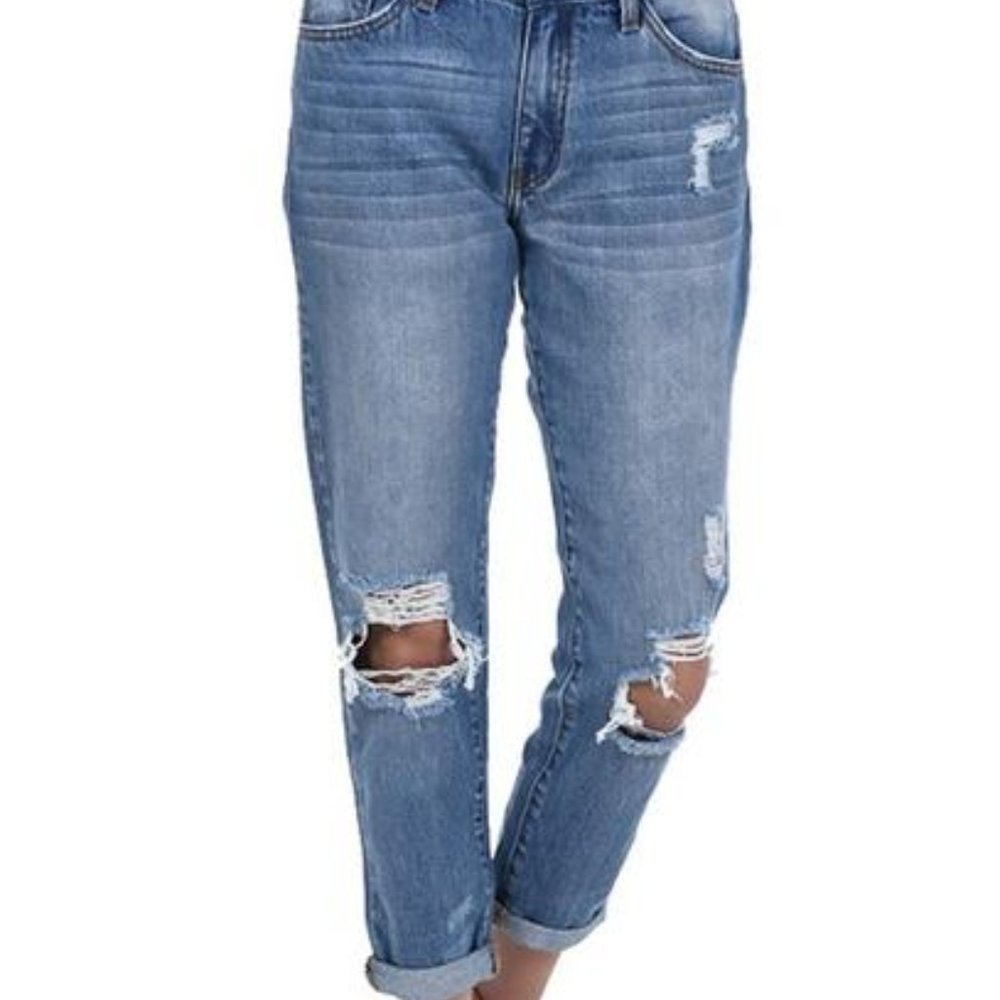 🚚 NWT Natures Denim Boyfriend Crop Jeans